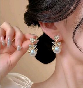 Pearl Bow Earrings
