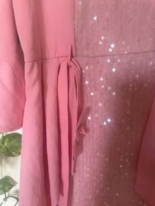 Pink Sequin Tunic Dress