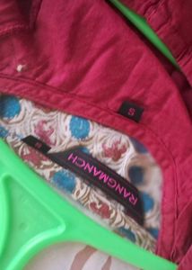 Multicolour   Aangrakha Style Kurti. Two Piece