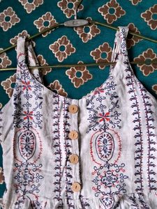 White Printed Dress