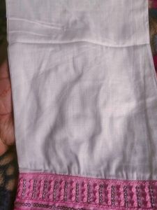 White Embroidered pant