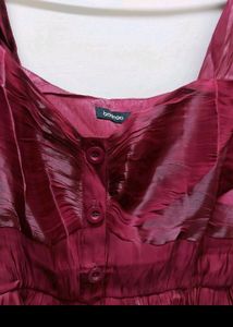 Red Metallic Dress