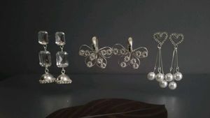 New 3 pairs of Elegant Dangle Earrings