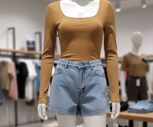 Brown Long Sleeve Top