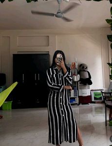 Striped Shirt Dress