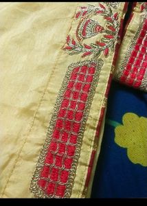 pattan blouse with sari