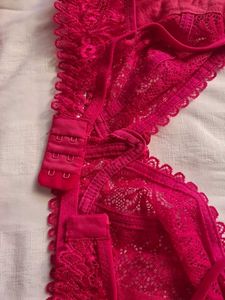 Red Lace Bra &amp; Panty Set