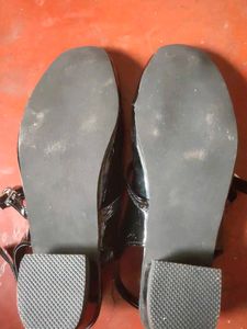 Black marry Jane heel ballerina
