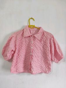 Pink Crop Top