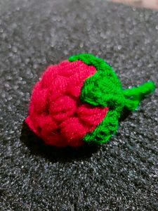 Crochet Strawberry Ornament
