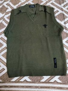 Olive Green Sweater Vest