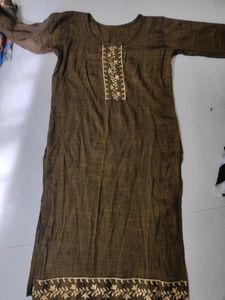 Stunning Golden Brown Kurta!