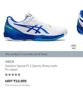 Asics Solution Speed FF tennis shoes