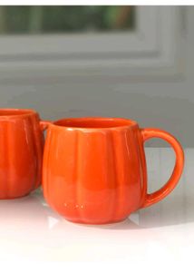 Imported Pumpkin Mugs Set