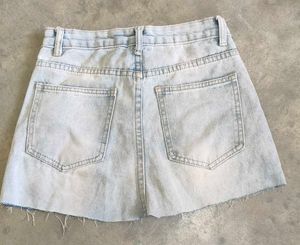 Denim Short Skirt