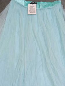 Aqua Tulle Skirt