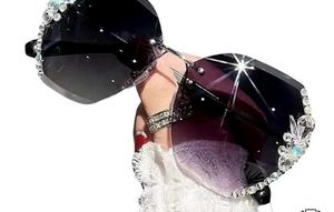 Sunglasses for Women UV400Protection Rimles Flower