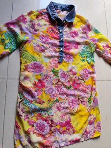 Beautiful Georgette Floral Short Kurti 😍✨