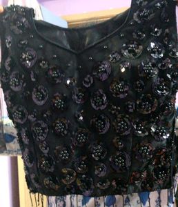 Black Embroidered Blouse