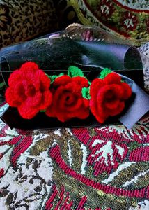 Crochet Rose  Flower Bouquet