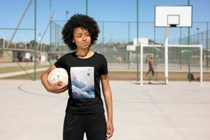 Abstract Graphic Print Tee