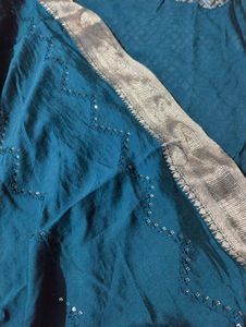 Blue Saree