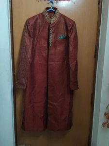 Maroon Sherwani - Size L (42)