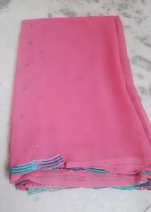 Pink Colour Saree Light Weight