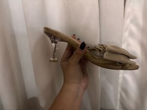 Satin Bow Tie Heels