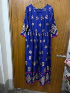 Blue &amp; Gold Kurta Set