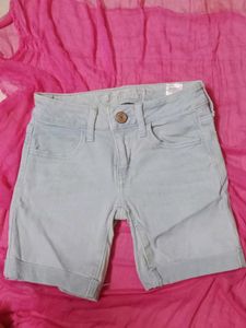 Light Wash Denim Shorts