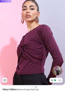 Purple Knotted Top