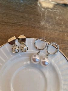 Elegant Pearl Drop Earrings ( combo)