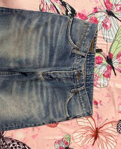 Blue Mid Waist Jeans