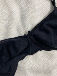 Black Cotton Bra