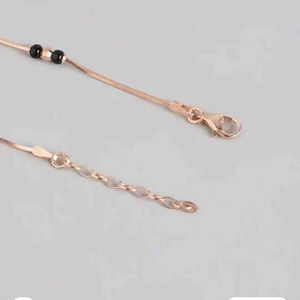 Zavya 925 Silver Rosegold Anklet.