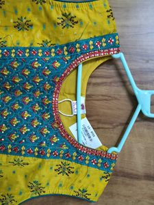 Yellow Printed Kurta