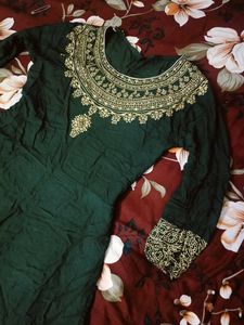 Elegant Emerald Green Anarkali