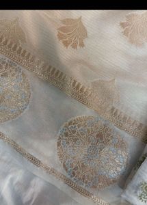 Cream Banarasi Suit Set