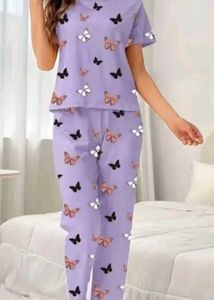 Butterfly Print Pajama Set