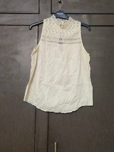 Off White Cotton Top