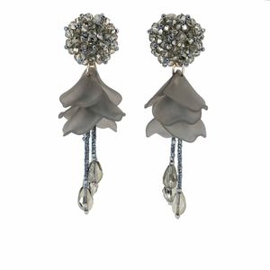 colour full Korean earrings crystal beads