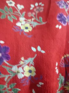 Floral Red Top
