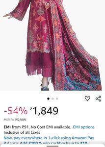 Pakistani Heavy Work Unstitched Dress Material