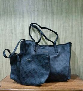 Guess Tote Bag & Pouch Set