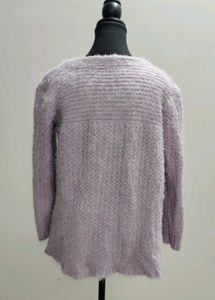 Lavender Knit Cardigan