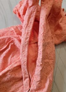 Peach Ruffle Sundress