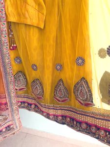 Elegant Yellow Lehenga Choli