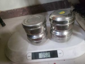 4 Stainless Steel Tiffin Boxes