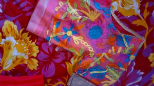 Thread Work Saree